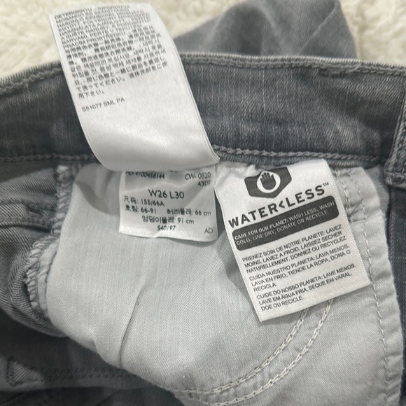 Levi's Gray High Rise‎ Jeans Slim Fit Tapered - Picture 7 of 7